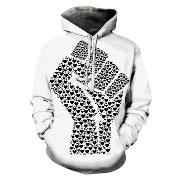 Fist Print Black Lives Matter 3D - Sweatshirt, Hoodie, Pullover