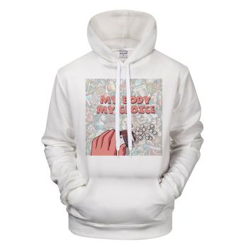 My Body My Choice Square Print Hoodie