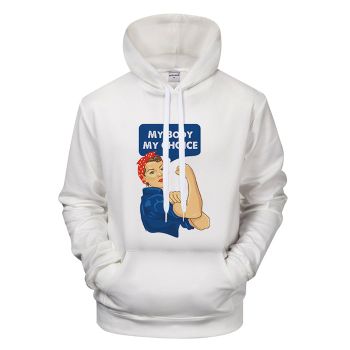 My Body My Choice Lady Print Hoodie