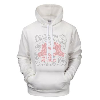 My Body My Choice Cool Heart Hoodie