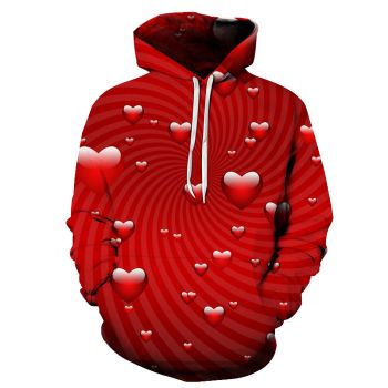 Heart Swirl 3D - Sweatshirt, Hoodie, Pullover