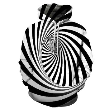Big Swirl Illusion 3D - Sweatshirt, Hoodie, Pullover