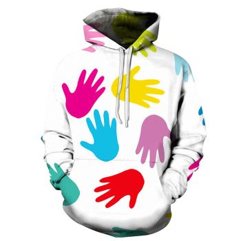 Autism Hands 3D - Sweatshirt, Hoodie, Pullover - Support Autism Awareness Movement