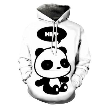 Hi Panda 3D - Sweatshirt, Hoodie, Pullover