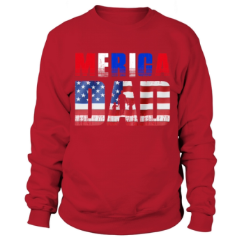 America Dad 4th of July Graphic Sweatshirt