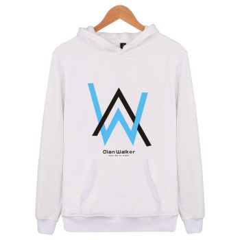 Alan Walker Hoodies &#8211; Blue-black Letter Hoodie