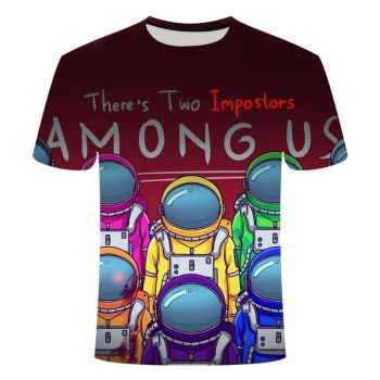 Among Us 3D Printed Round T-Shirt