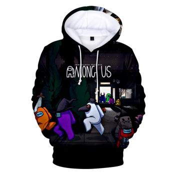 Among Us Zipper Hoodie Sweatshirt &#8211; 3D Printed Casual Pullover