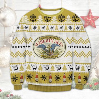 Anchor Brewing Liberty Ale Beer san francisco Christmas Sweater