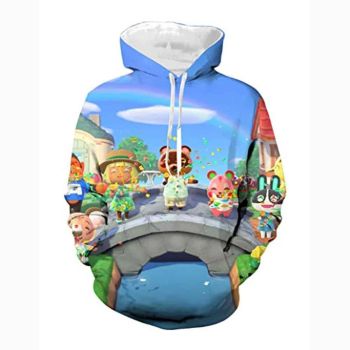 Animal Crossing Hoodies &#8211; Unisex Novelty 3D Hooded Pullover Sweatshirt with Pockets