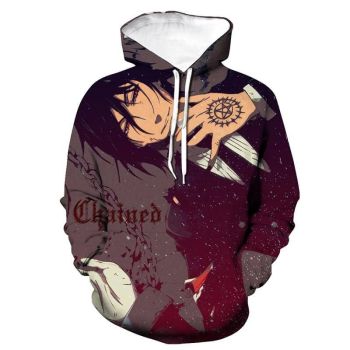 Anime 3D Printed Hooded Pullover &#8211; Black Butler Hoodies