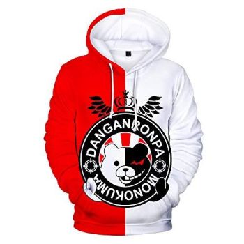 Anime Danganronpa Hoodies &#8211; Unisex Monokuma 3D Pullover Hoodie