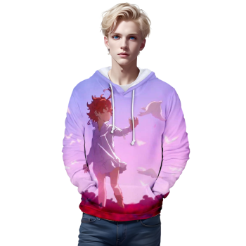 3D Print Hoodies &#8211; Anime The Promised Neverland Sweatshirts