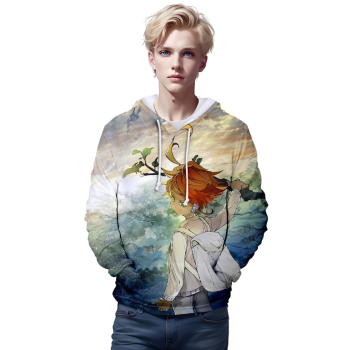3D Print Hoodies &#8211; Anime The Promised Neverland Sweatshirts