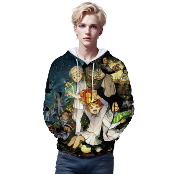 3D Print Hoodies &#8211; Anime The Promised Neverland Sweatshirts
