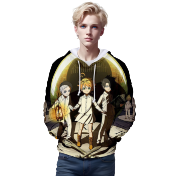 3D Print Hoodies &#8211; Anime The Promised Neverland Sweatshirts
