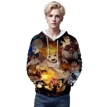 3D Print Hoodies &#8211; Anime The Promised Neverland Sweatshirts
