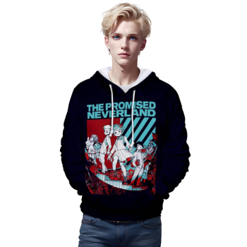 Anime The Promised Neverland 3D Printed Pullover Hoodies