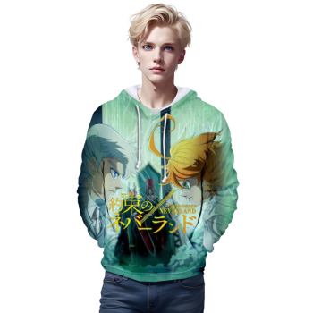 Anime The Promised Neverland 3D Printed Pullover Hoodies