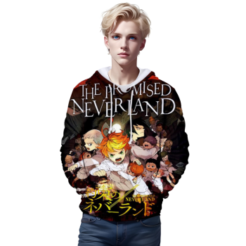 Anime The Promised Neverland Hoodies &#8211; 3D Printed Hooded Pullover