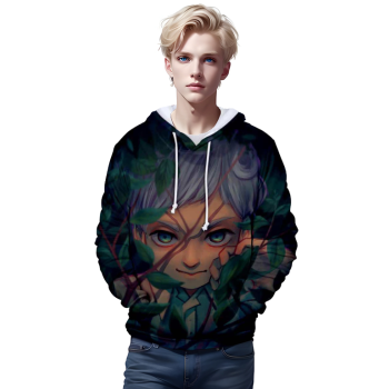 The Promised Neverland Hoodies &#8211; Anime 3D Printed Hooded Pullover