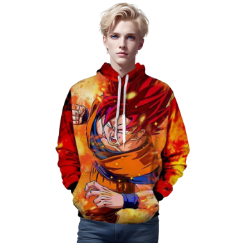 Dragon Ball Goku SSJ God 3D Hoodie