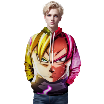 Dragon Ball Gold Goku Vs Goku 3D Hoodie