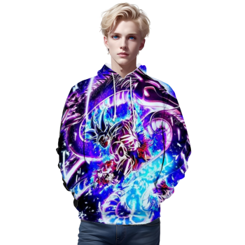 Dragon Ball Hoodies &#8211; Dragon Ball Series Character GOKU Blue Hoodie