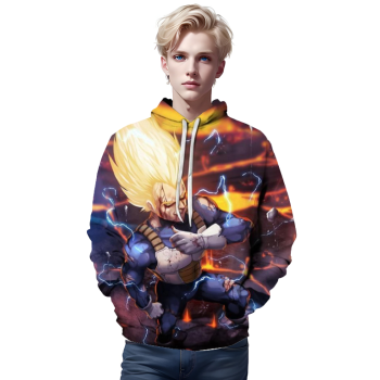 Dragon Ball Super Saiyan Vegeta 3D Hoodie