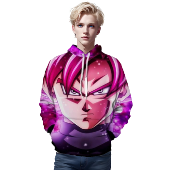 Dragon Ball Super Z- Black Goku SSJ Rose Hoodie