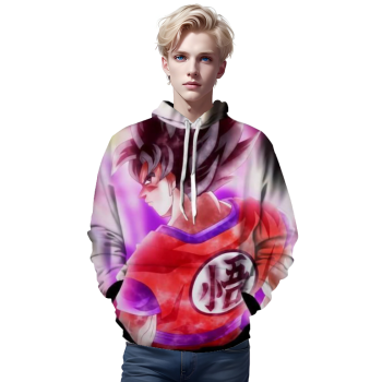 Dragon Ball Z- Goku Silver Eyes 3D Hoodie