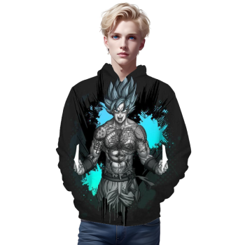 Dragon Ball Z- SSj Goku Tatto 3D Hoodie