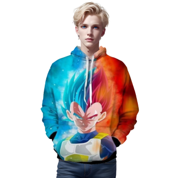 Dragon Ball Z- Vegeta SSJ God 3D Hoodie