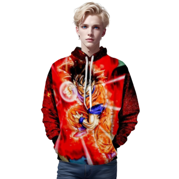GOKU Kaioken 10x God Dragon Ball 3D Hoodie