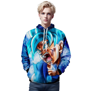 Goku SSJ God Dragon Ball 3D Hoodie