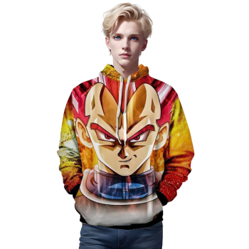 Vegeta SSJ Red Dragon Ball 3D Hoodie