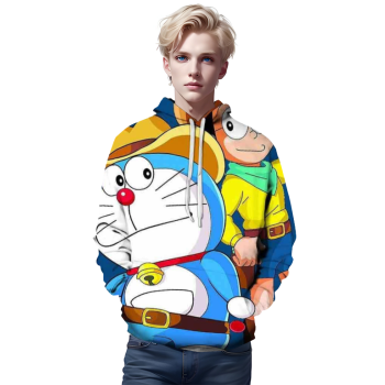 Anime Doraemon Hoodies &#8211; 3D Printed Casual Hooded Streetwear