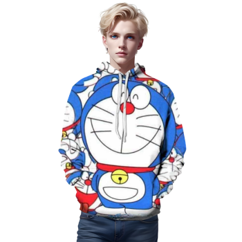 Doraemon Casual Hoodies &#8211; Anime 3D Printed Hooded Streetwear
