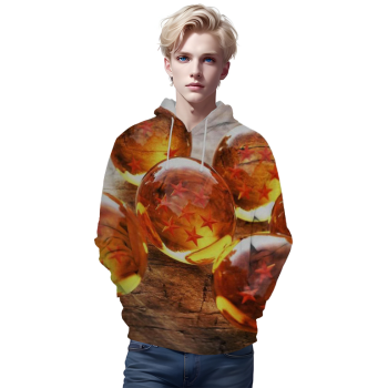 Ball Z Crystal- 3D Printed Dragon Ball Hoodie