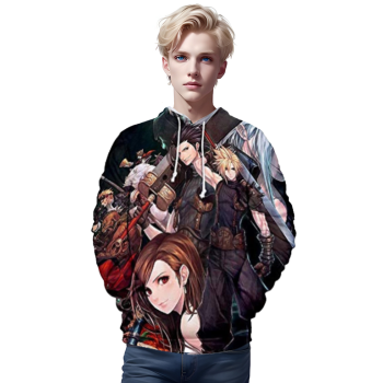 Final Fantasy Hoodie &#8211; 3D Print Long Sleeve Hooded Jumper