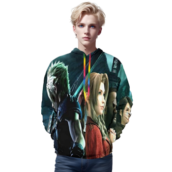 Final Fantasy Hoodie &#8211; Cloud Strife 3D Print Long Sleeve Hooded Jumper