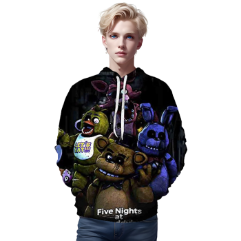 Five Nights at Freddy&#8217;s Hoodies for Kids Teens &#8211; 3D Boys and Girls Pullover Hoodie