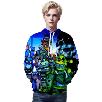 Five Nights at Freddy&#8217;s Hoodies for Kids Teens &#8211; 3D Boys and Girls Pullover Hoodie