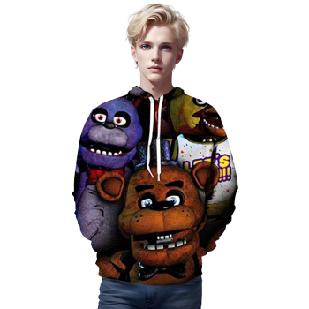 Five Nights at Freddy&#8217;s Hoodies for Kids Teens &#8211; 3D Boys and Girls Pullover Hoodie