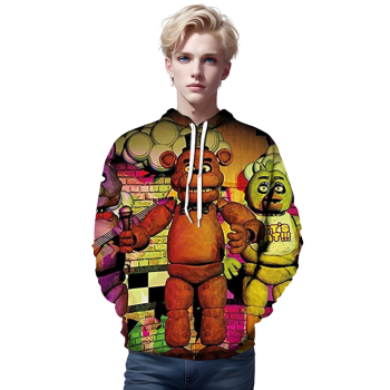 Five Nights at Freddy&#8217;s Hoodies for Kids Teens &#8211; 3D Boys and Girls Pullover Hoodie