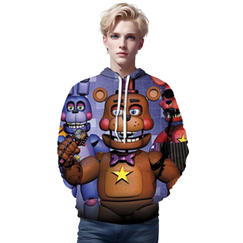 Five Nights at Freddy&#8217;s Hoodies for Kids Teens &#8211; 3D Boys and Girls Pullover Hoodie