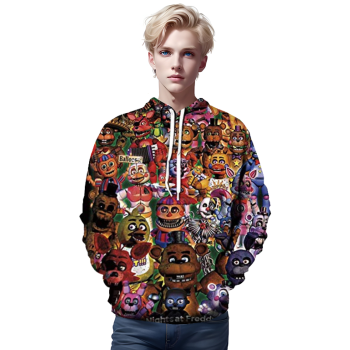 Five Nights at Freddy&#8217;s Hoodies for Teens &#8211; 3D Boys and Girls Pullover Hoodie