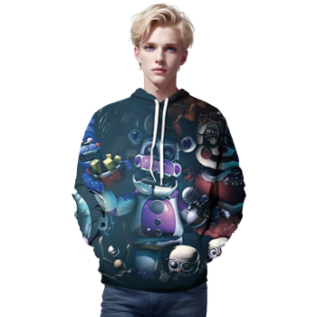 Five Nights at Freddy&#8217;s Hoodies for Teens &#8211; 3D Boys and Girls Pullover Hoodie