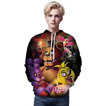 Five Nights at Freddy&#8217;s Hoodies for Teens &#8211; 3D Boys and Girls Pullover Hoodie