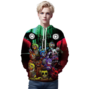 Five Nights at Freddy&#8217;s Hoodies for Teens &#8211; 3D Boys and Girls Pullover Hoodie